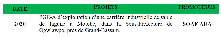 Référence 2 : Plan de Gestion Environnementale-Audit (PGE-A)